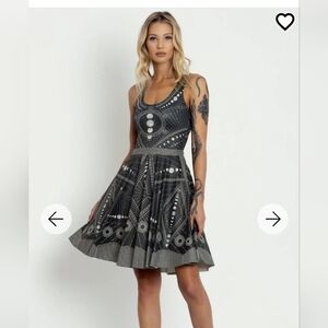 Blackmilk Moon Phases Scoop Longline Dress - Limited Size L